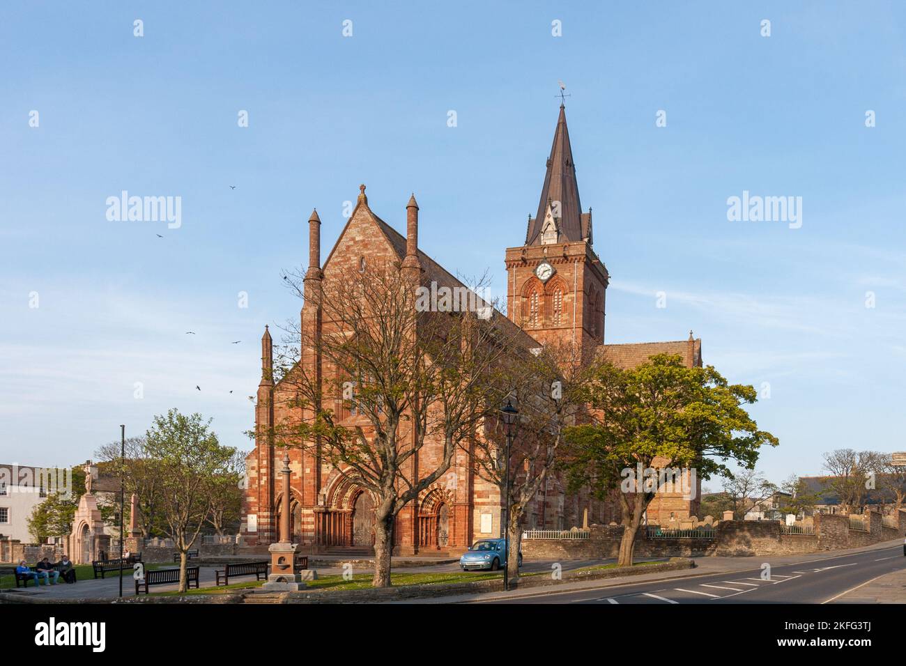 St. Magnus Kathedrale, Kirkwall, Orkney Inseln, Schottland Stockfoto