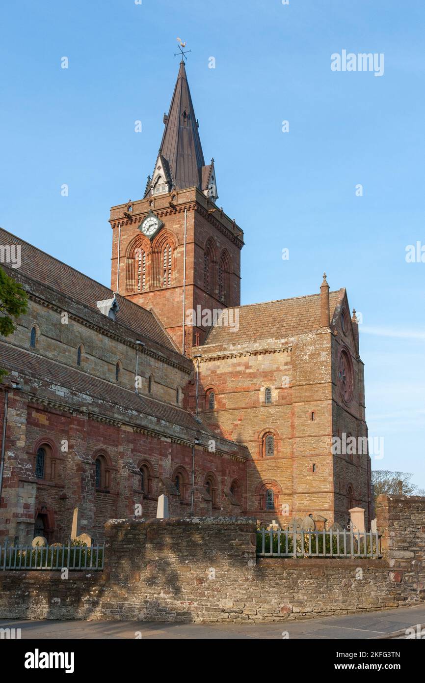 St. Magnus Kathedrale, Kirkwall, Orkney Inseln, Schottland Stockfoto