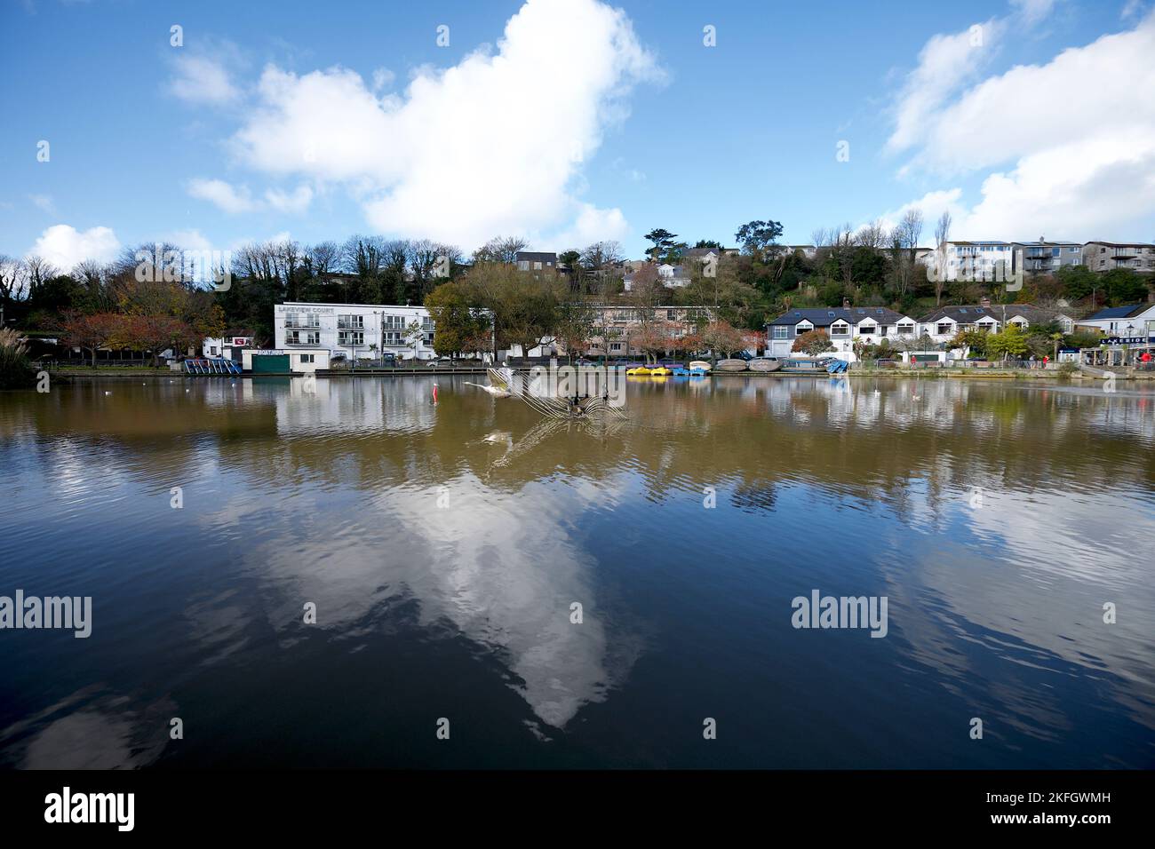 Newquay Cornwall UK 1118 2022 Trenance Gardens Stockfoto