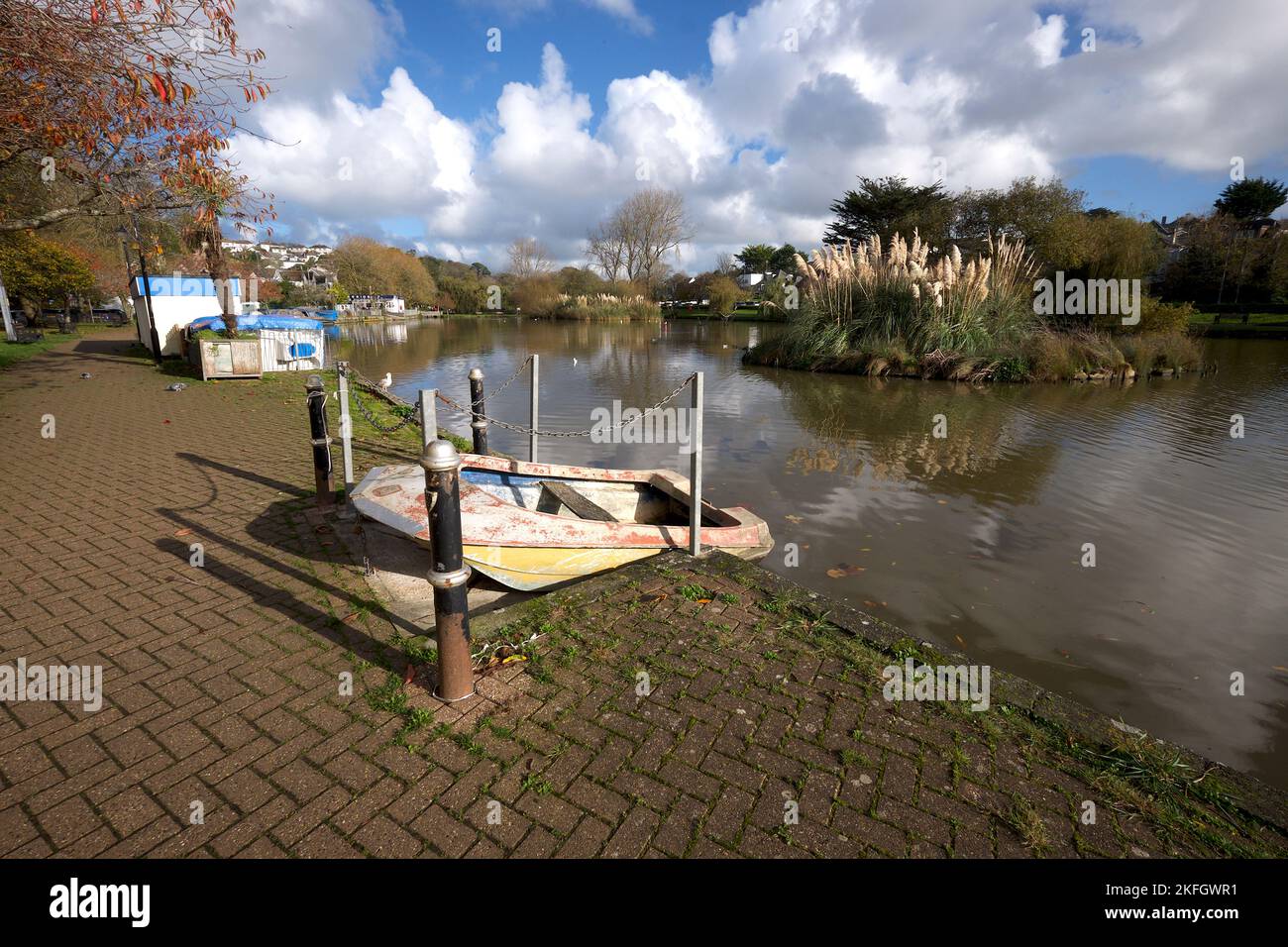 Newquay Cornwall UK 1118 2022 Trenance Gardens Stockfoto