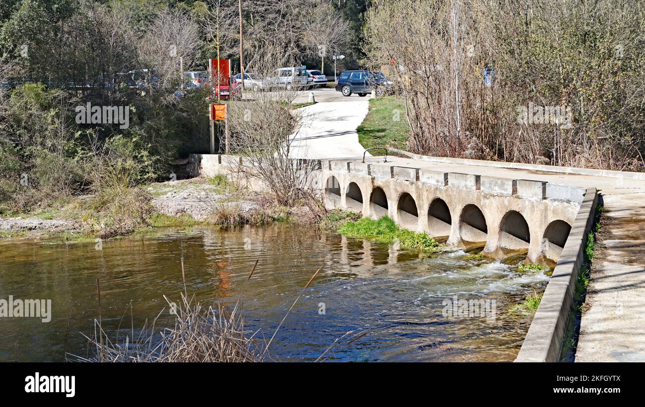 Naturpark Sant Llorens de Munt i l'Obac, Bages, Moyanés; Comarca del Valles Occidental, Barcelona, Katalonien, Spanien, Europa Stockfoto