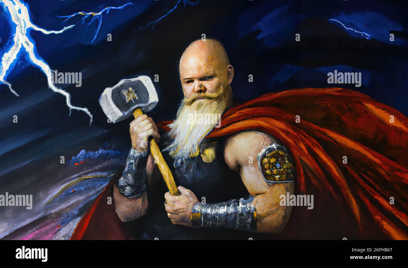 Spindel's Art — Thor & Odin - portraits