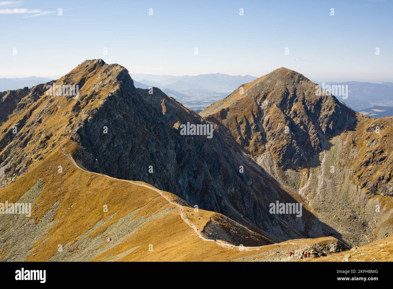 Westliche Tatra (Rohace), Blick vom Gipfel Tri kopy, Slowakei, EU Stockfoto