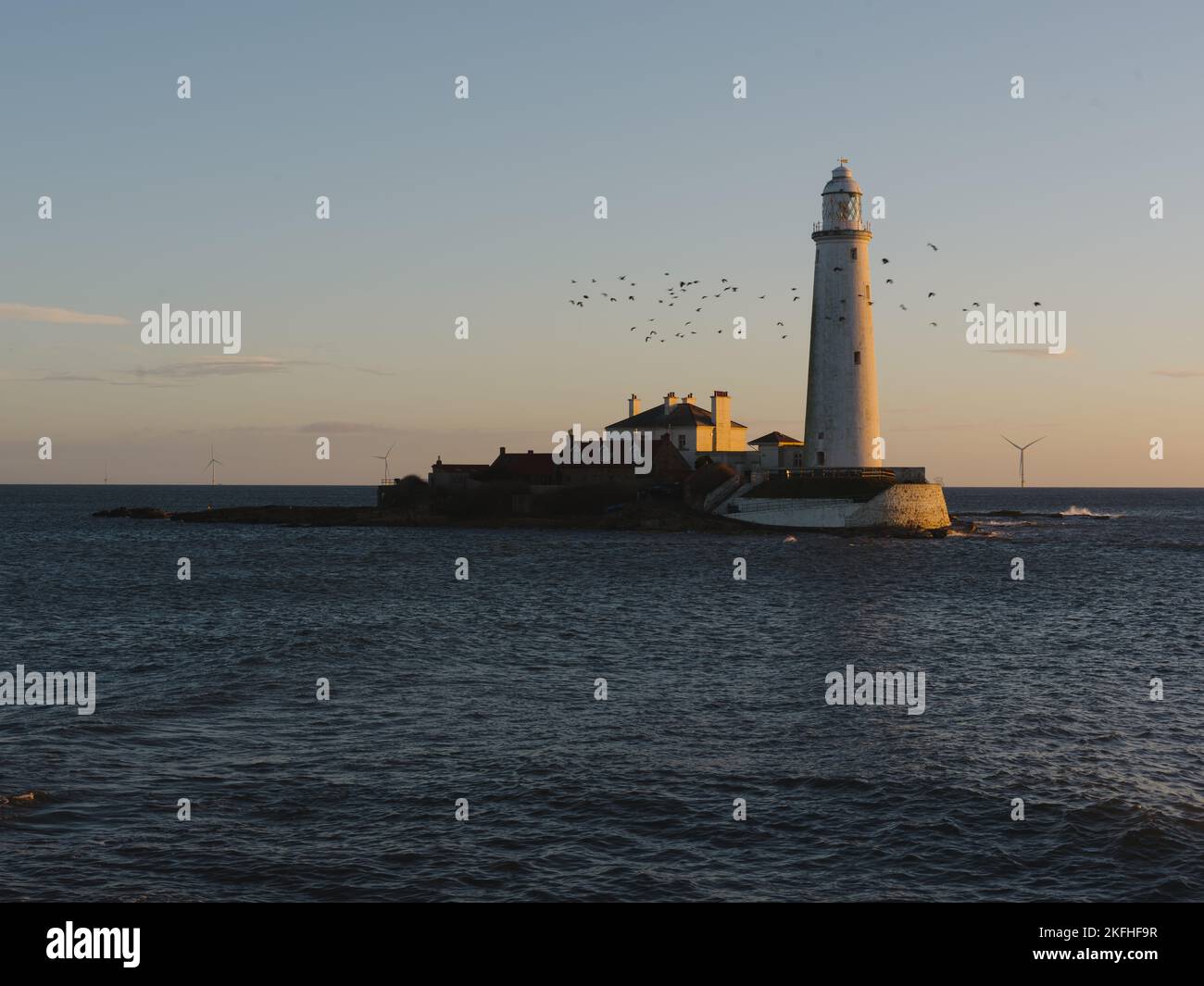 Str. Marys Leuchtturm, Whitley Bay, Northumberland Stockfoto