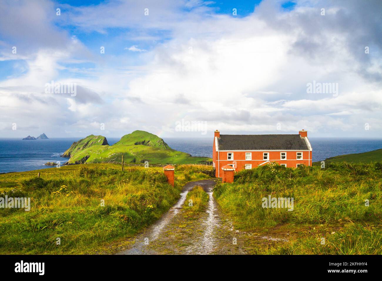 Ländlichen Landschaft mit Weiden In Irland Stockfoto