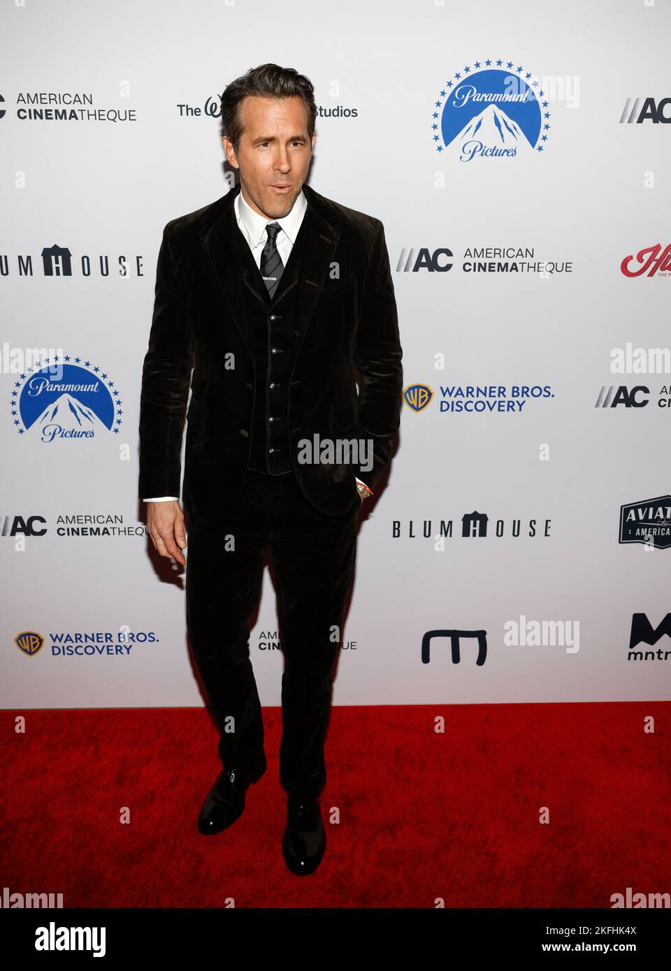 Los Angeles, CA - 17. Nov 2022: Ryan Reynolds nimmt an den Annual American Cinematheque Awards 36. Teil, die Ryan Reynolds im Beverly Hilton ehren Stockfoto