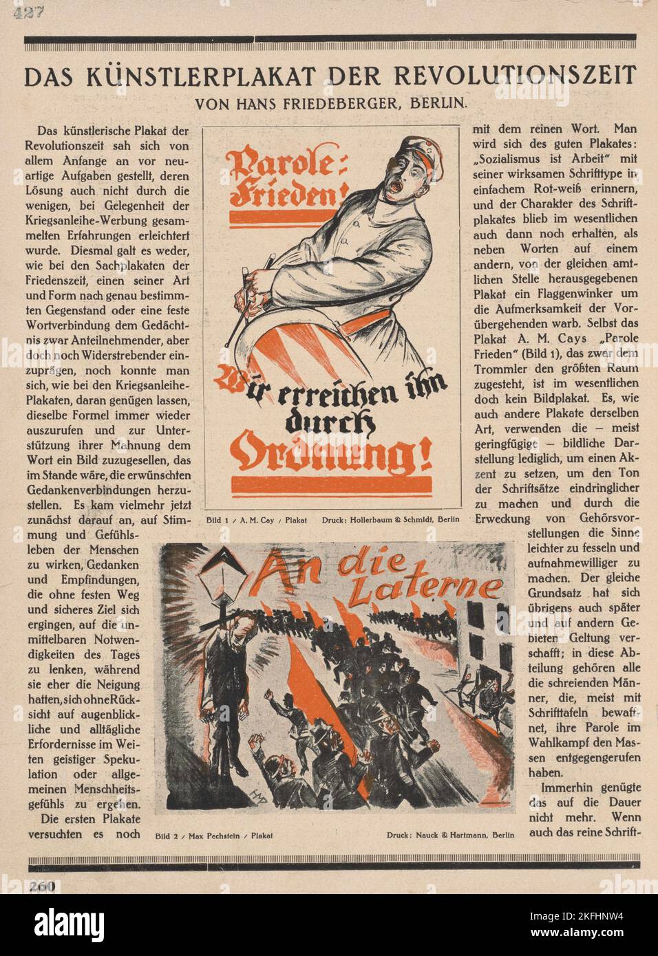 Das K&#xfc;nstlerplakat der Revolutionszeit, c1919. [Herausgeber: M. Schildberger [etc.]; Ort: Berlin] Stockfoto