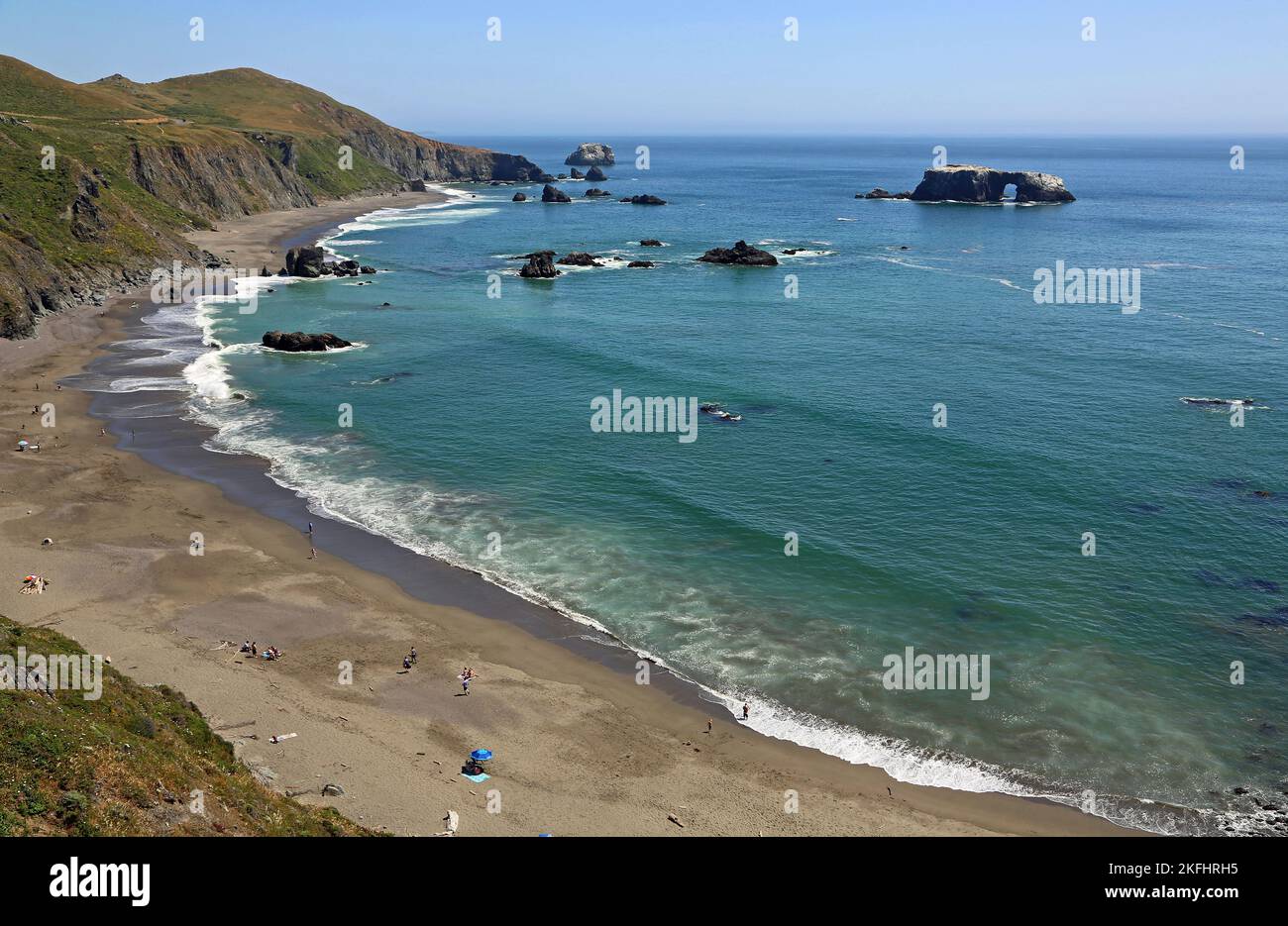 Landschaft mit Blind Beach - Kalifornien Stockfoto