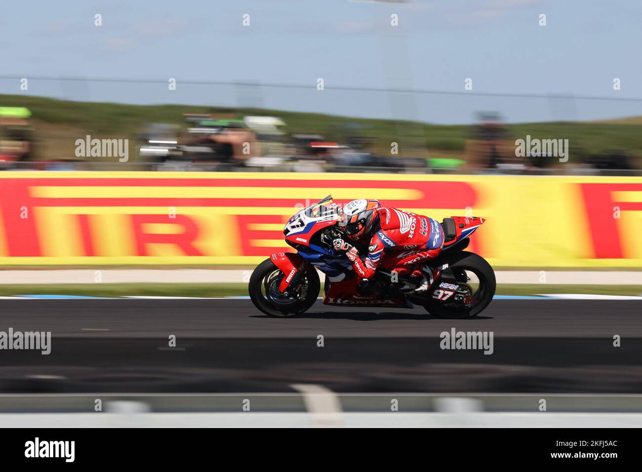 PHILLIP ISLAND, AUSTRALIEN - NOVEMBER 18: Xavi Vierge aus Spanien im Team HRC Honda während der FIM-Superbike-Weltmeisterschaft 2022 bei der Phillip I Stockfoto