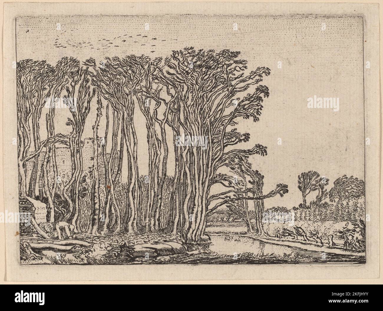 Der Kohlebrenner, 1621. Stockfoto