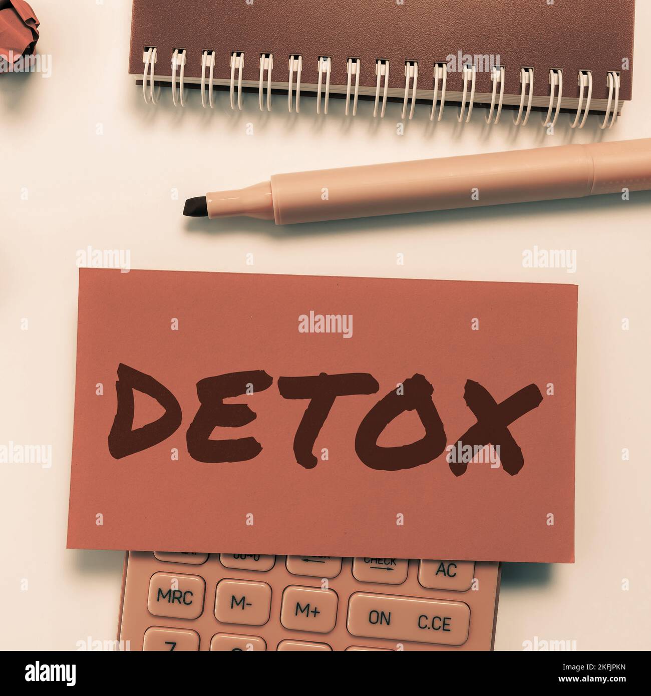 Text zeigt Inspiration Detox. Business Showcase Moment für Diät Ernährung Gesundheit Suchtbehandlung Cleanse Stockfoto