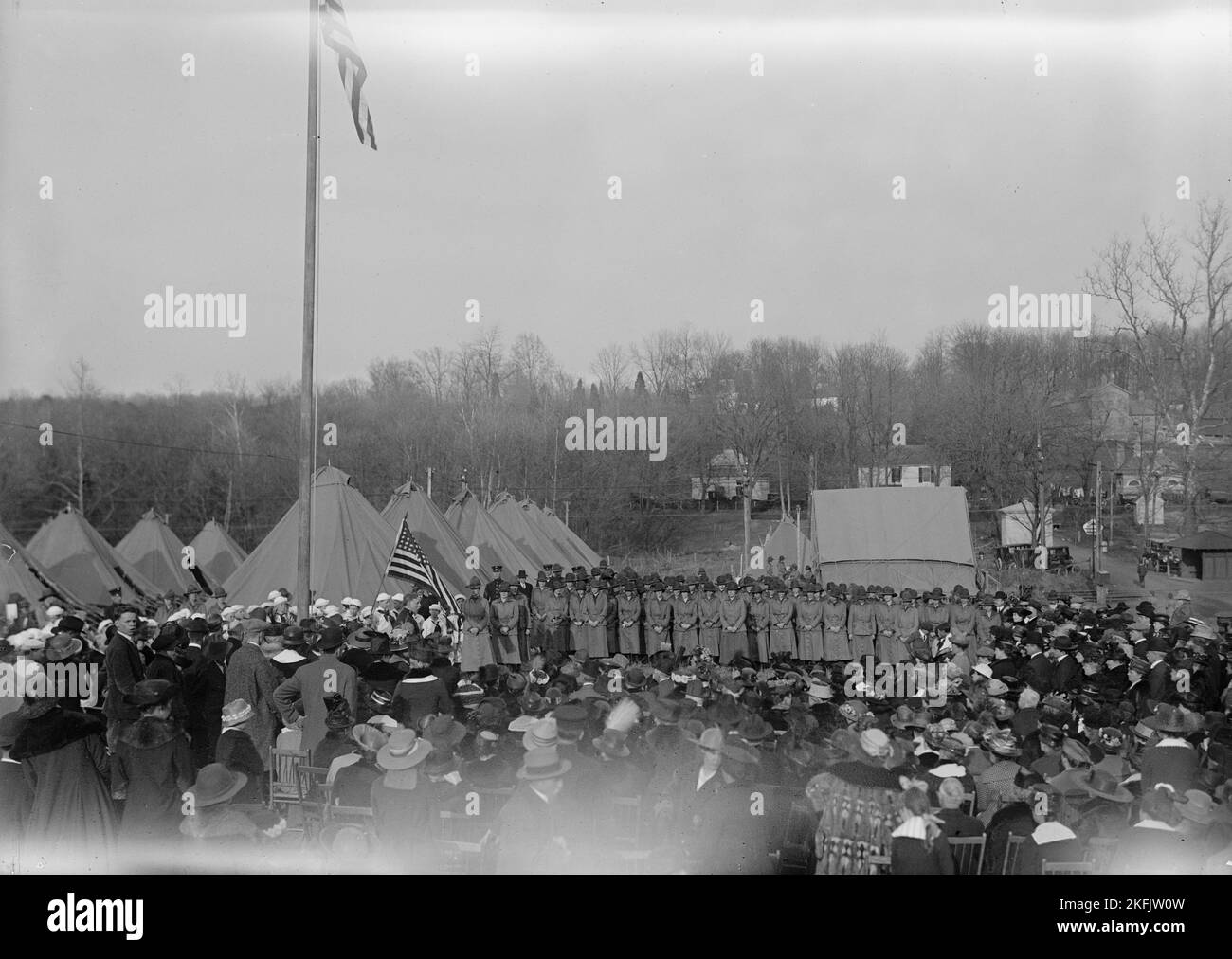 Woman's National Service School under Woman's Section, Navy League, 1917. Stockfoto