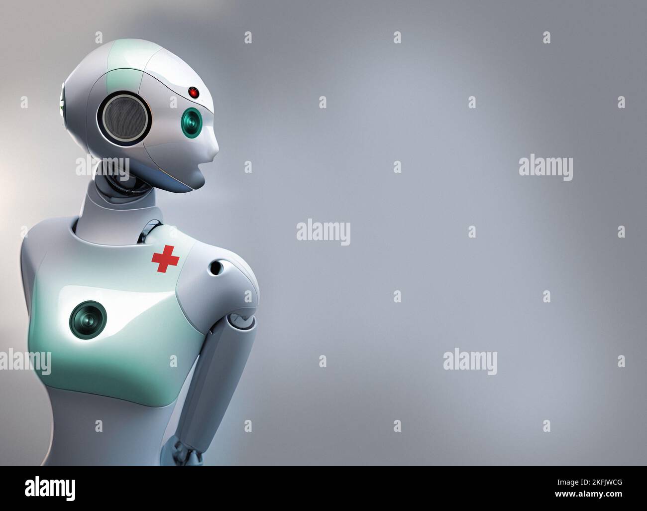 Medizinischer Roboter, konzeptuelle Illustration Stockfoto