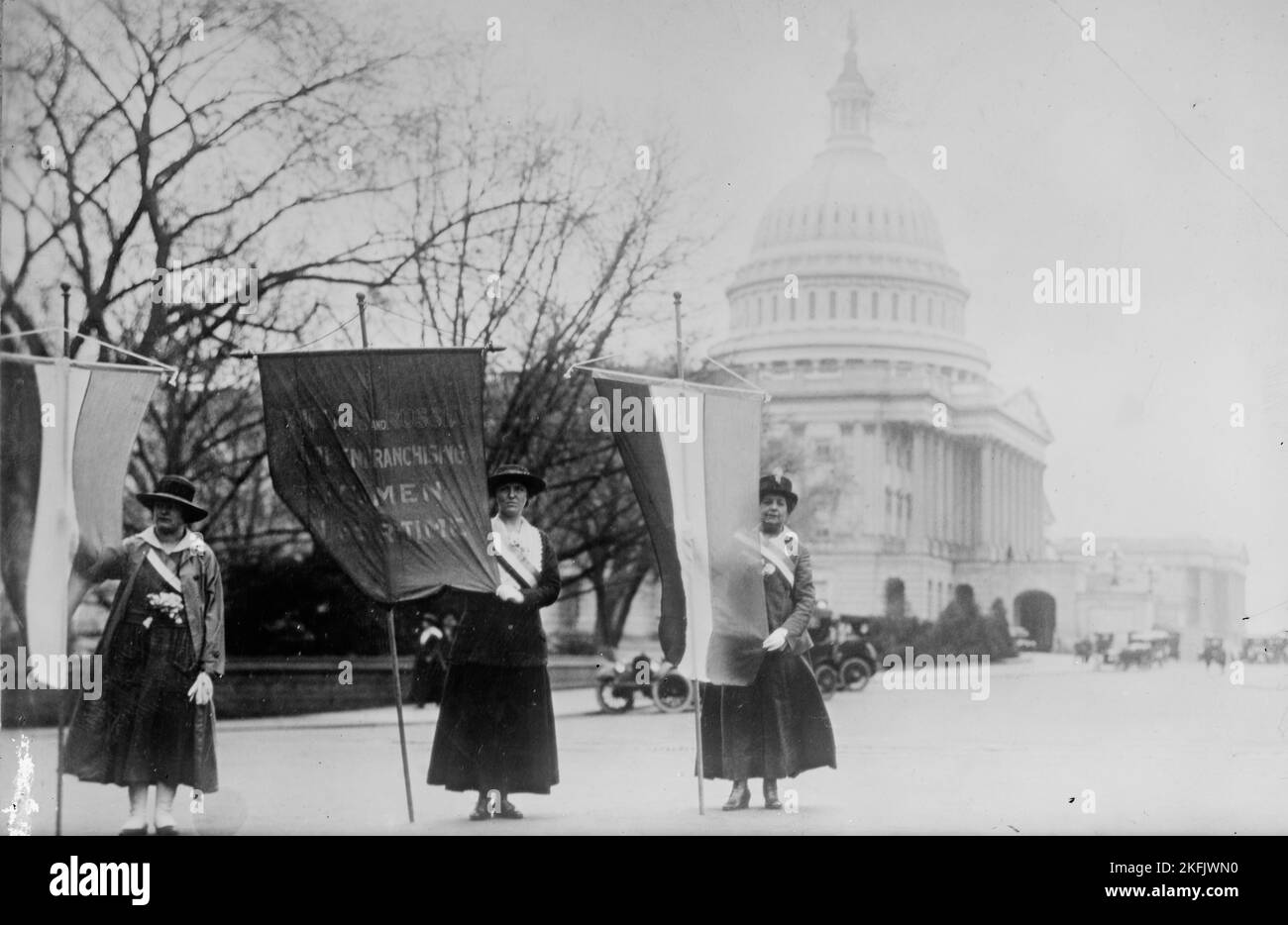Frauenwahlrecht - Streikparade, 1917. Stockfoto