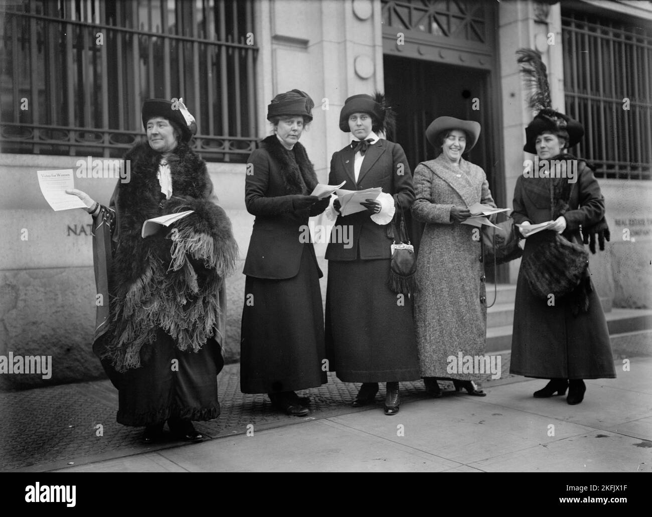 Frauenwahlrecht - Werbeparade, 1913. Stockfoto