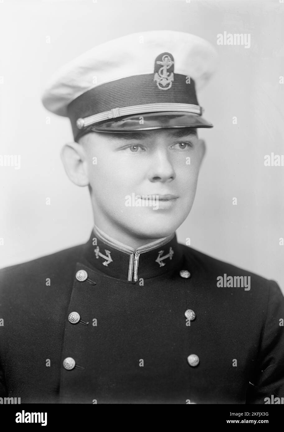 Withers, Ambrose G. Midshipman - Porträt, 1933. Stockfoto