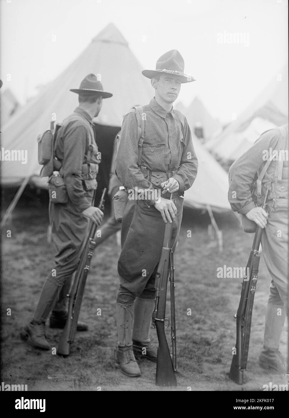 Schulungslager Für Offiziere Der Reserve Von Plattsburg, 1916. Stockfoto