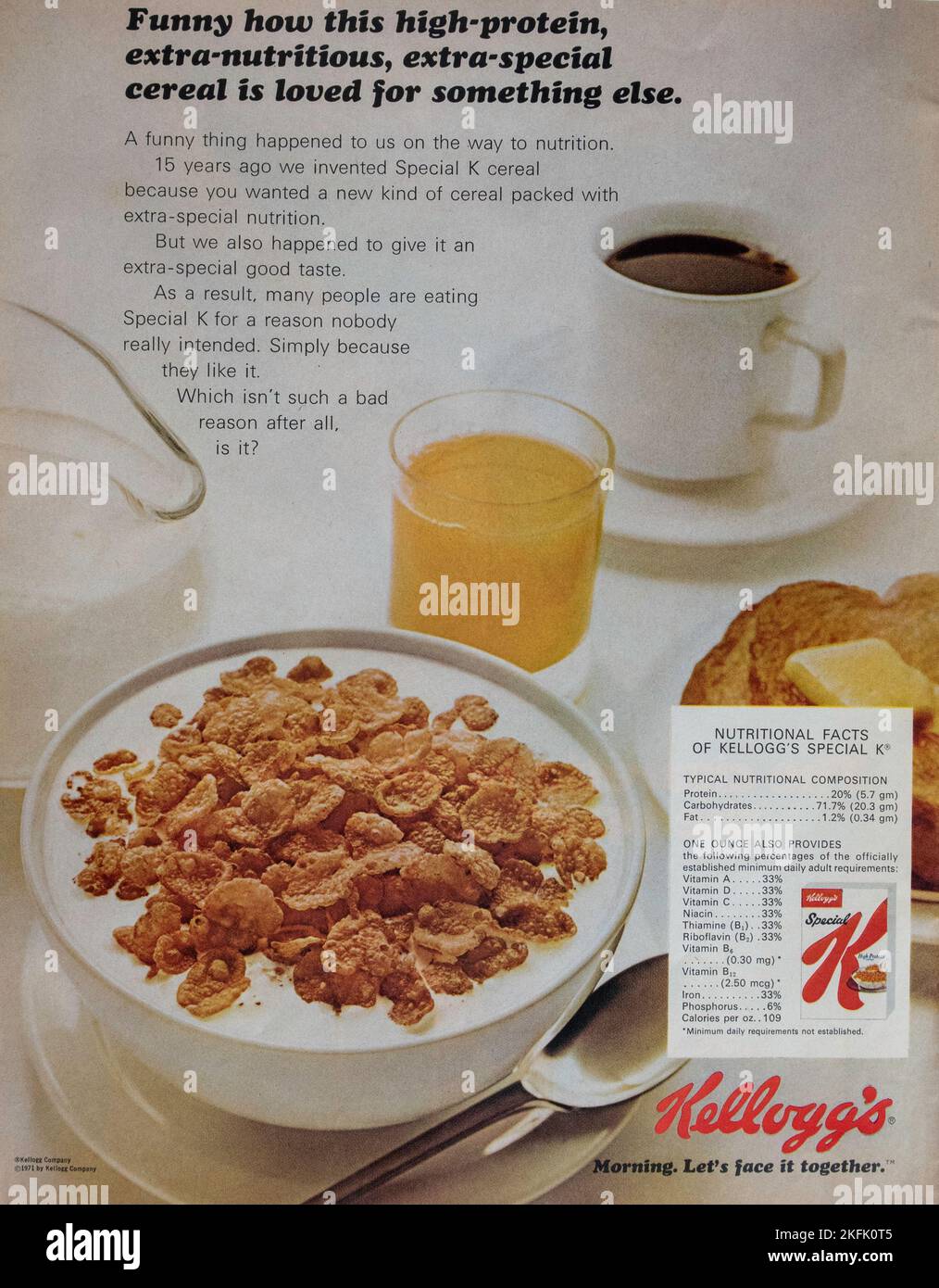 Vintage 18 Juni 1971 Anzeige des Magazins „Life“, USA Stockfoto