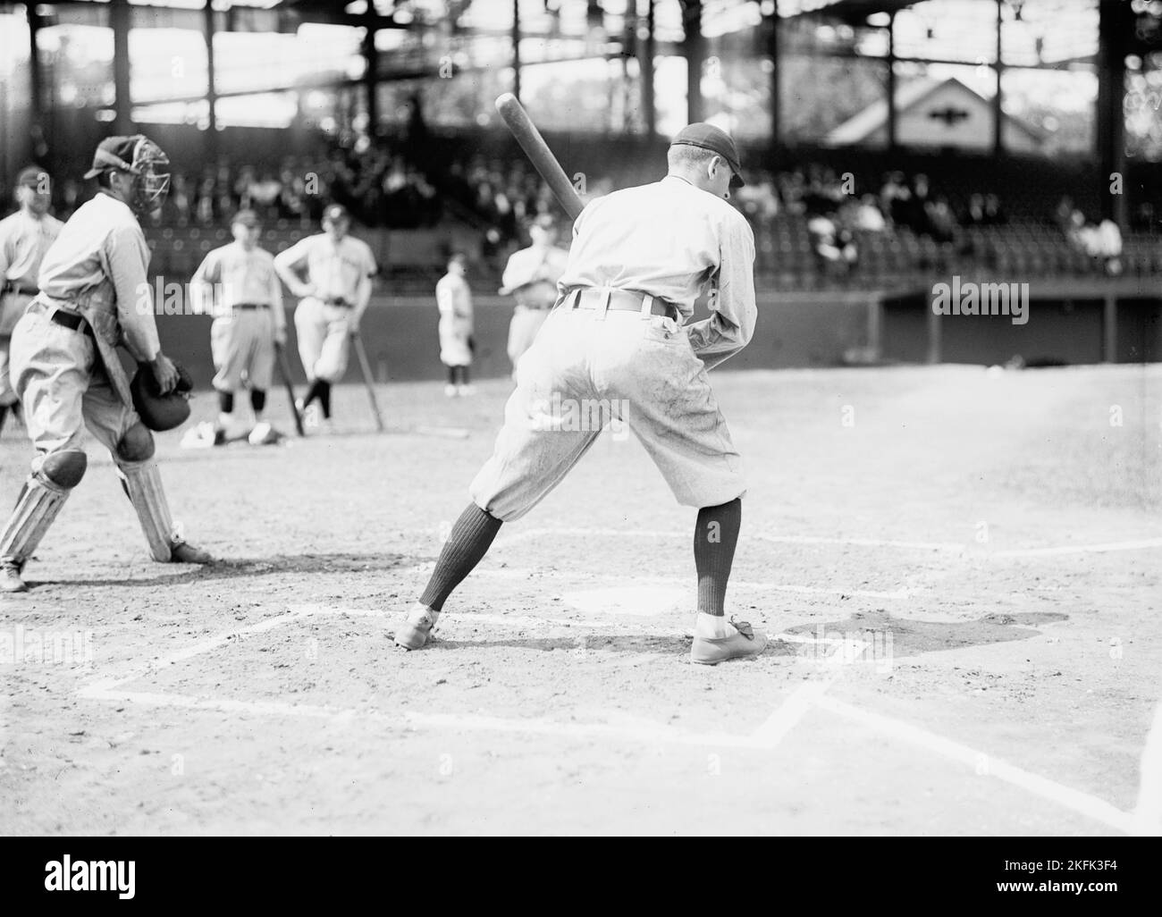 Joe Jackson, Cleveland Al, im National Park, Washington, D.C. (Baseballspiel), 1913. Stockfoto