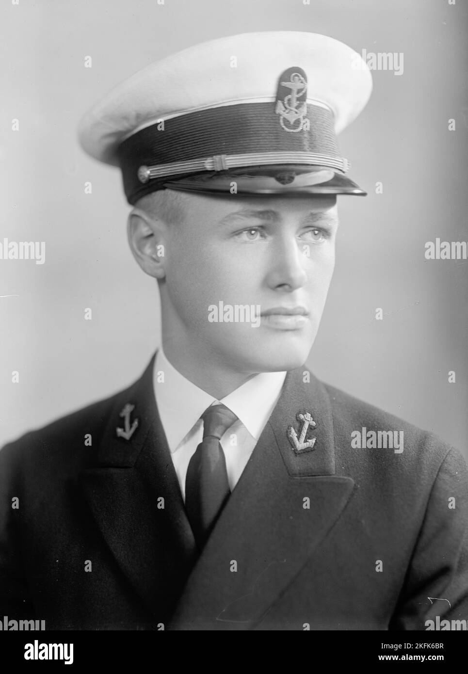 Davis, Lewis O., Midshipman - Porträt, 1933. Stockfoto