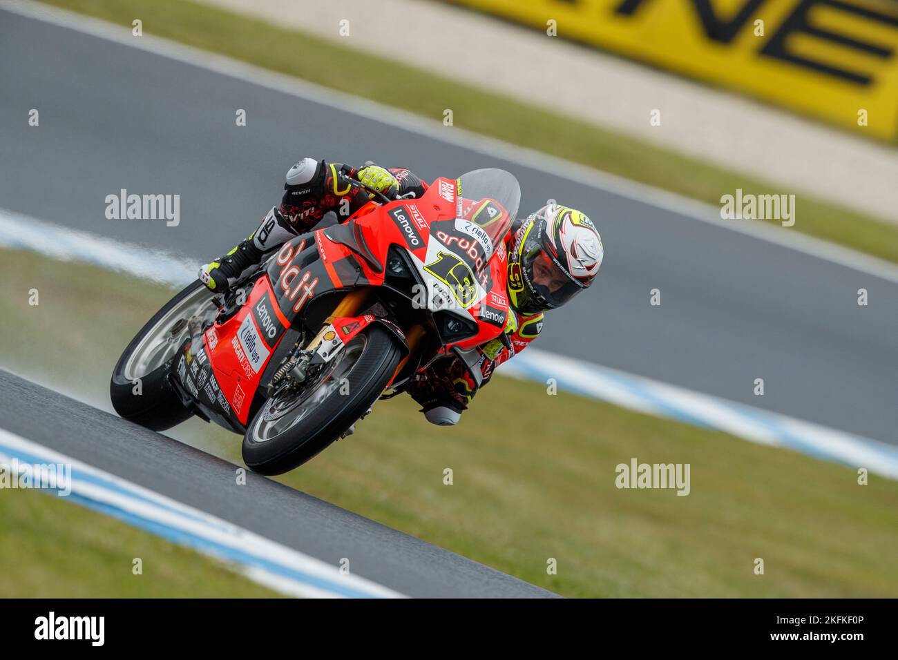 Samstag, 19. November 2022. FIM Superbike World Championship. Phillip Island, Australien. Freies Üben 3. Alvaro Bautista, Aruba.it Ducati World Superbike Team Stockfoto