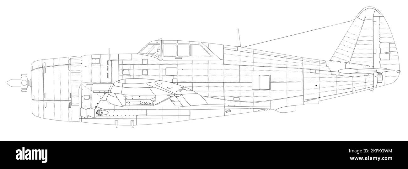 Republik P - 47D Thunderbolt Stockfoto