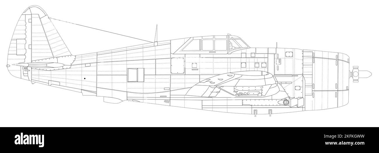 Republik P - 47D Thunderbolt Stockfoto