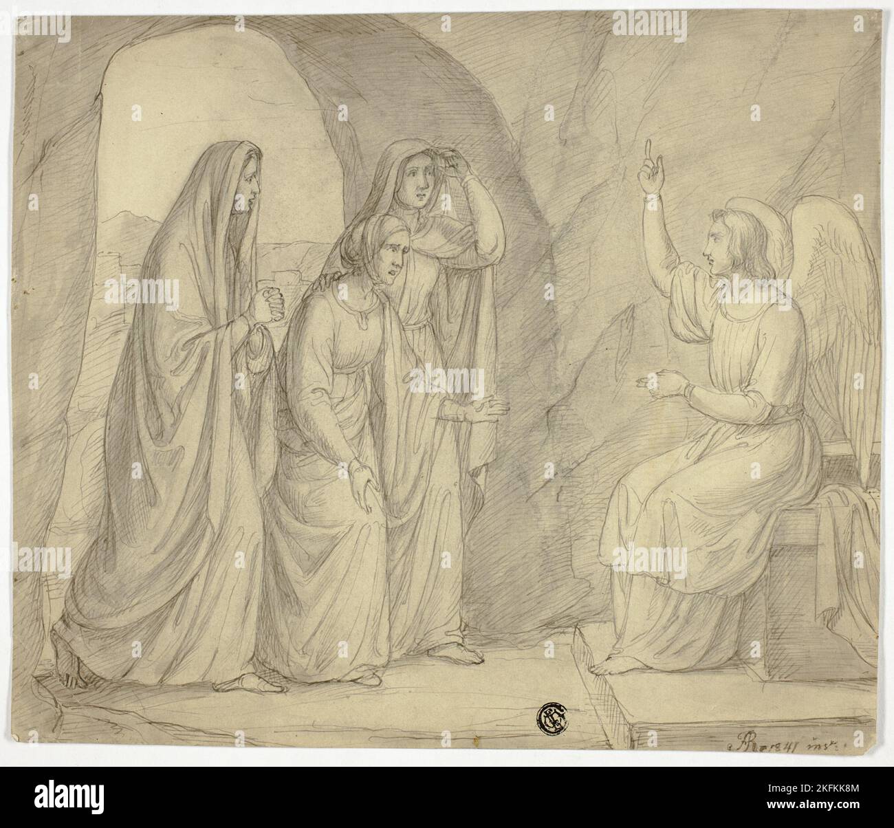 Drei Marien am Grab, 1841. Stockfoto