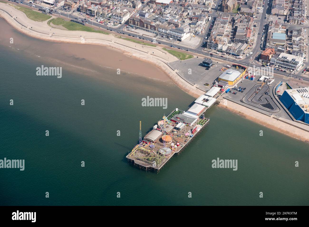 South Pier, Blackpool, 2021. Stockfoto