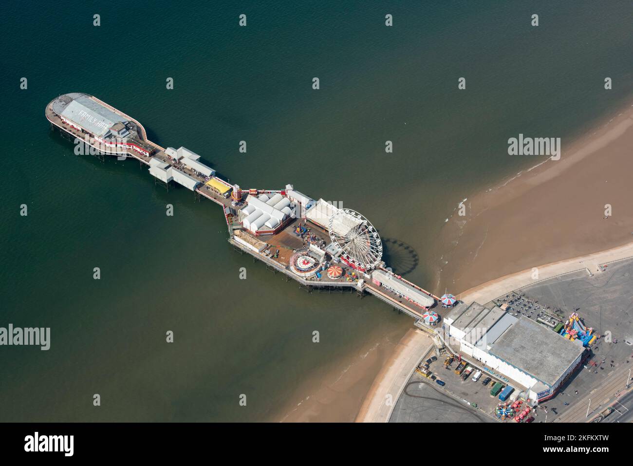 Central Pier, Blackpool, 2021. Stockfoto