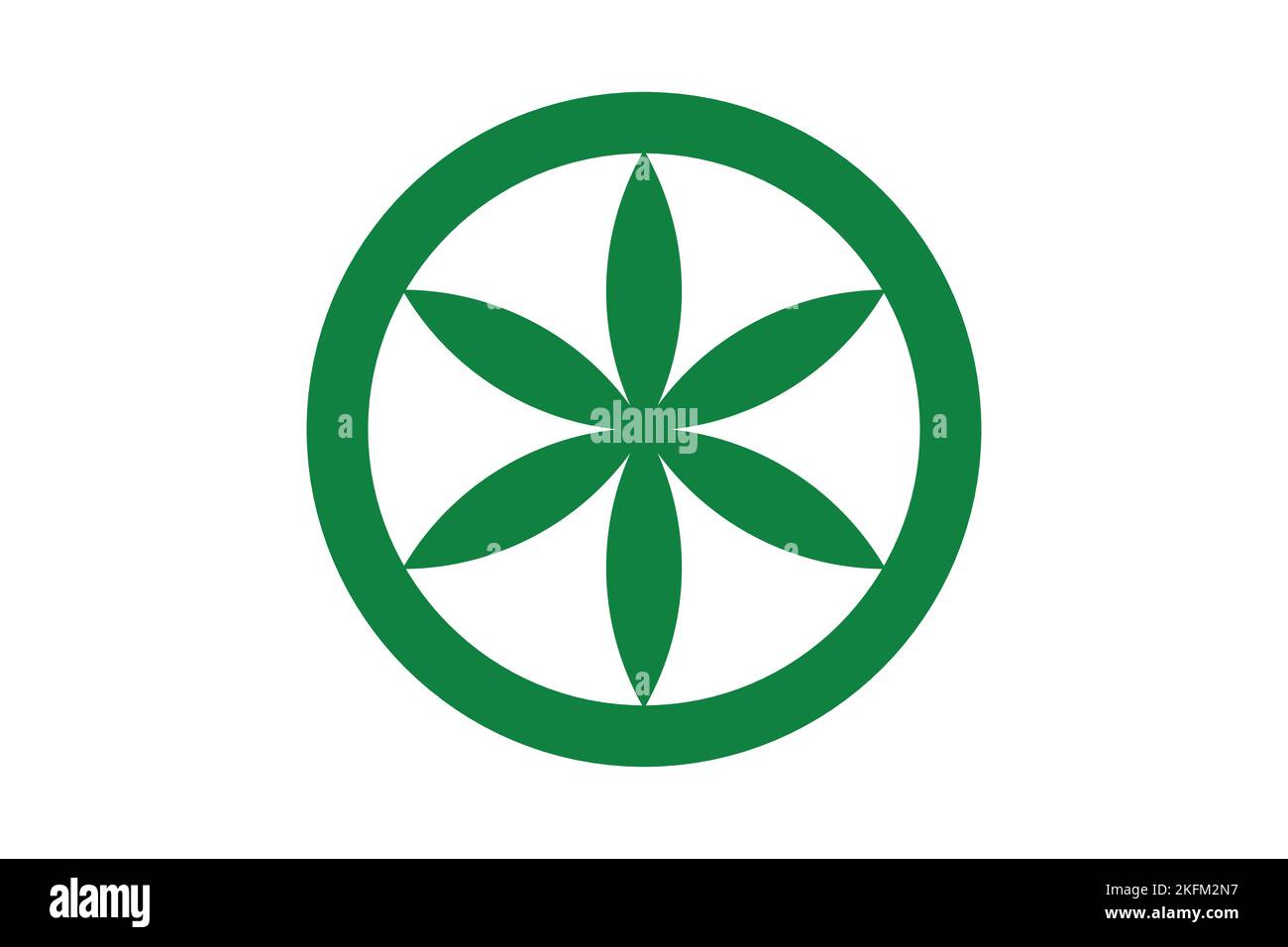 Einfache Flagge Padaniens. Richtige Größe, Proportion, Farben Stock Vektor