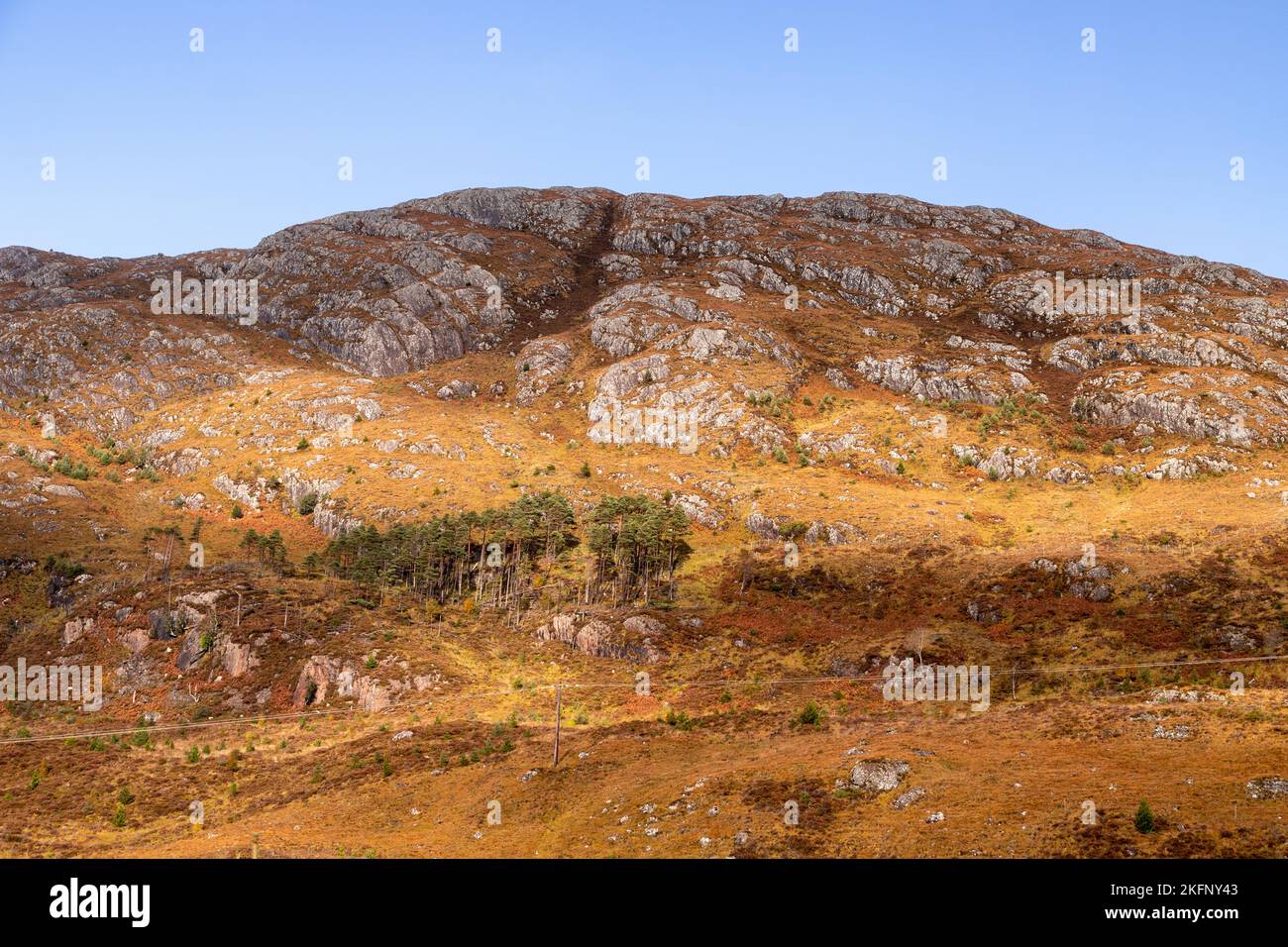Berge im Hochland von Nordwest-Schottland Stockfoto