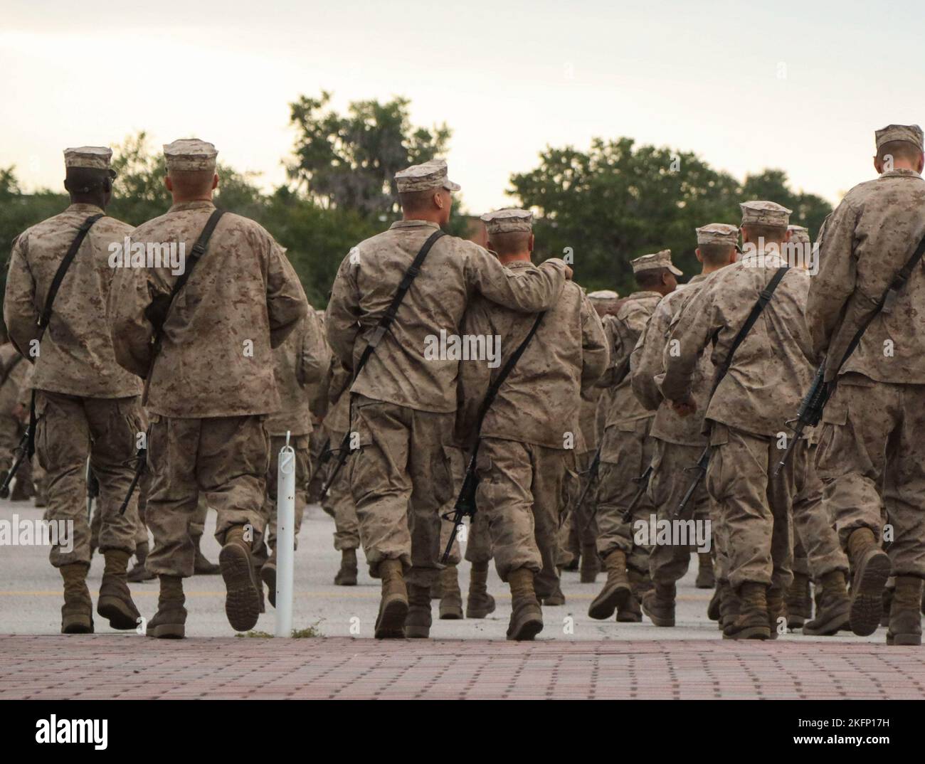 Rekruten bei Bravo Company, 2. Rekrut Training Bataillon und November ...