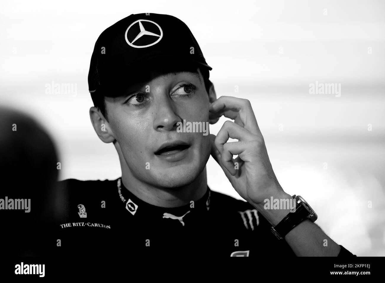 Abu Dhabi, Vereinigte Arabische Emirate. 19.. November 2022. #63 George Russell (GBR, Mercedes-AMG Petronas F1 Team), F1 Grand Prix von Abu Dhabi auf dem Yas Marina Circuit am 19. November 2022 in Abu Dhabi, Vereinigte Arabische Emirate. (Foto von HIGH TWO) Quelle: dpa/Alamy Live News Stockfoto