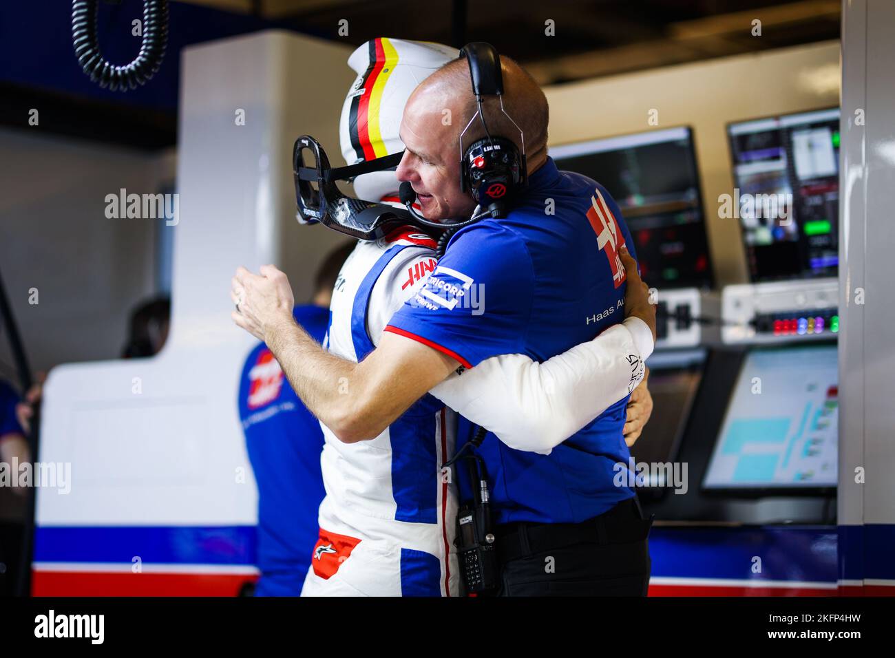 Yas Marina Circuit, ABU DHABI, 19/11/2022, SCHUMACHER Mick (ger), Haas F1 Team VF-22 Ferrari, Portrait während des Formel 1 Etihad Airways Abu Dhabi Grand Prix 2022, 22. Lauf der FIA Formel 1 Weltmeisterschaft 2022 vom 18. Bis 20. November 2022 auf dem Yas Marina Circuit, in Yas Island, Abu Dhabi - Foto Antonin Vincent / DPPI Stockfoto