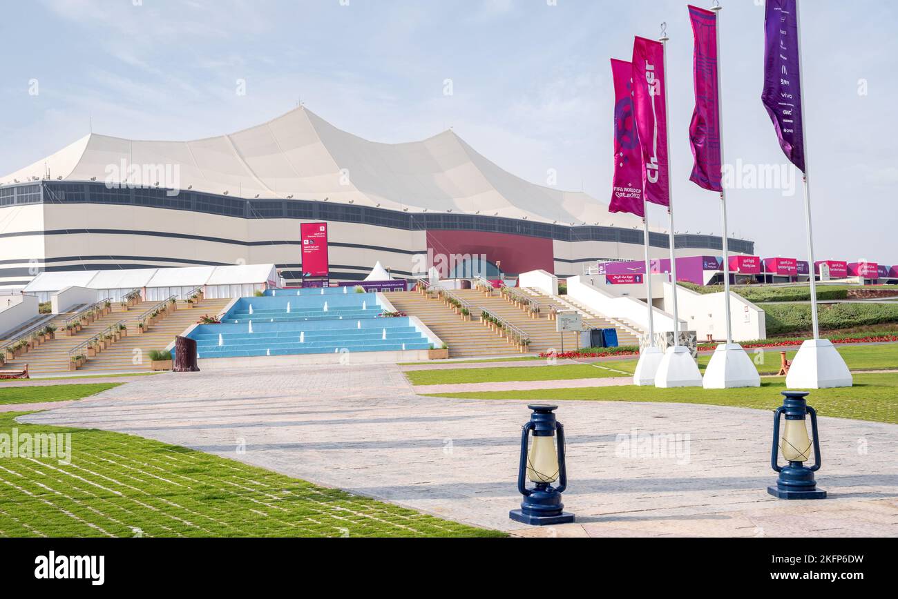 Doha, Katar November 11,2022 Das AlBayt Stadium ist ein