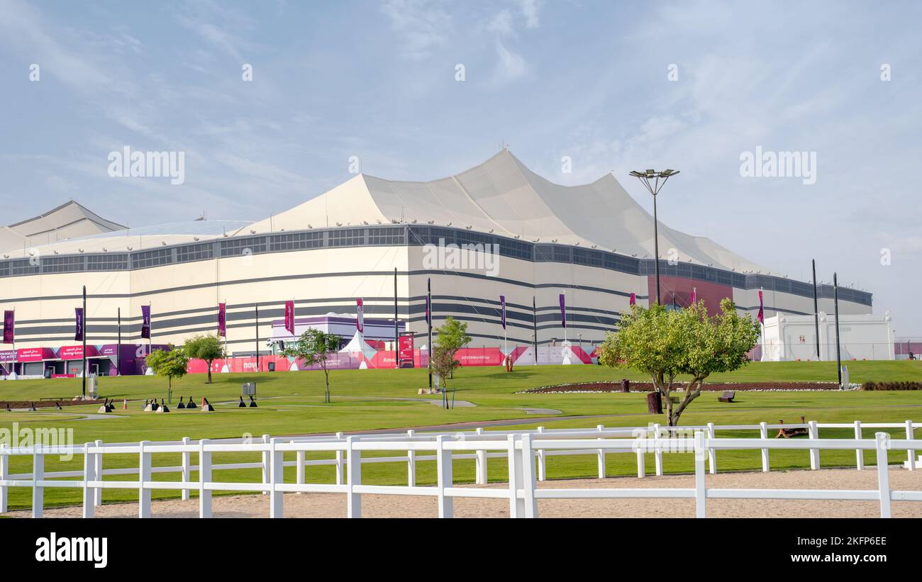 Doha, Katar November 11,2022 Das AlBayt Stadium ist ein