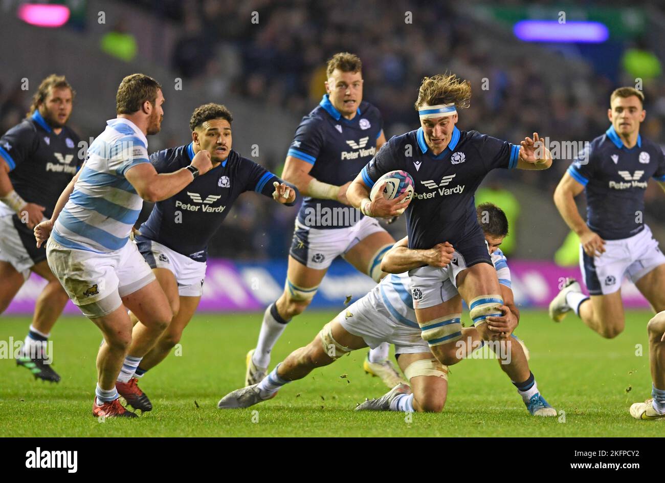 Edinburgh, Schottland, 19.. November 2022. Jamie Ritchie aus Schottland beim Spiel der Autumn Nation Series im Murrayfield Stadium, Edinburgh. Bildnachweis sollte lauten: Neil Hanna / Sportimage Stockfoto