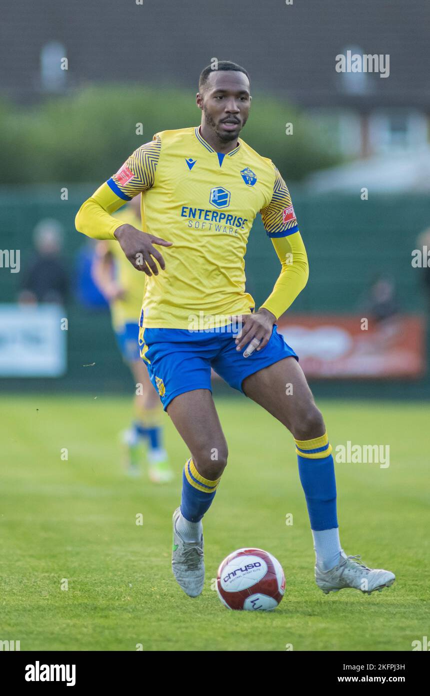 Warrington, UK, 19/11/2022, Warrington Town V Guiseley FA Trophy zweite Runde 19.. November 2022 Stockfoto