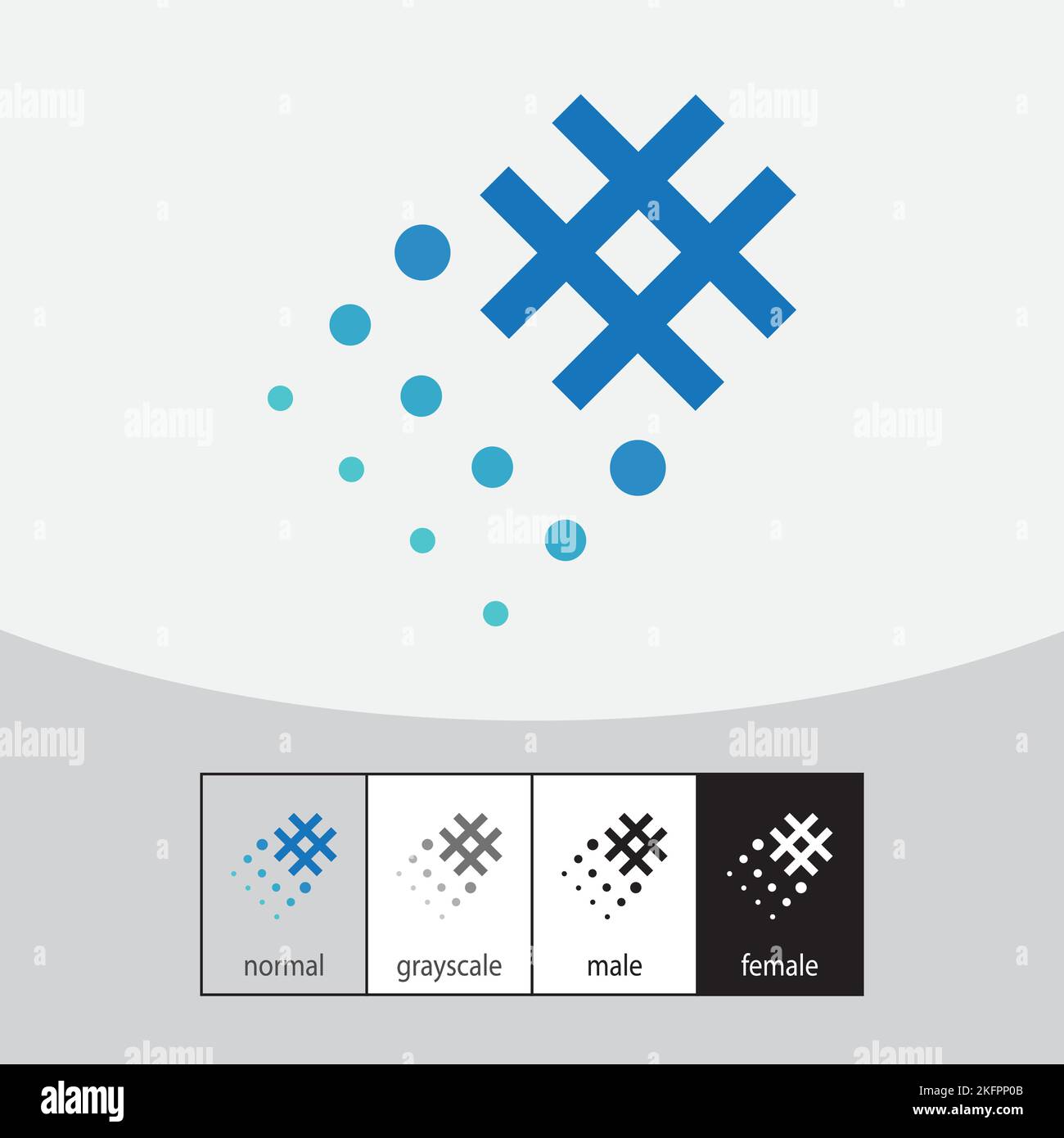 Symbol für Trend, Hashtag oder T-Letter. - Vektor. Vektorgrafik Stock Vektor