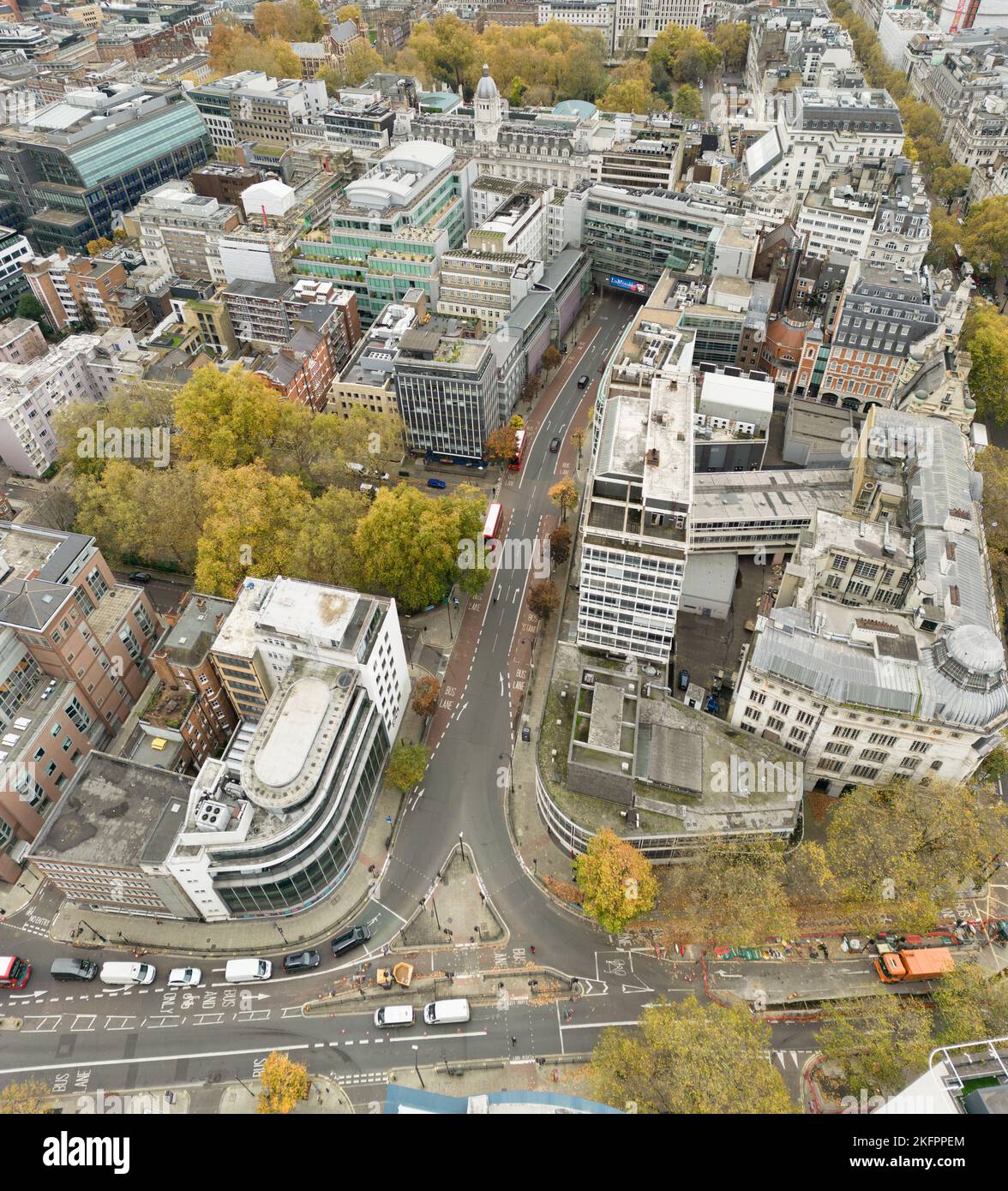 Theobalds Road Richtung High Holbrn, London Stockfoto