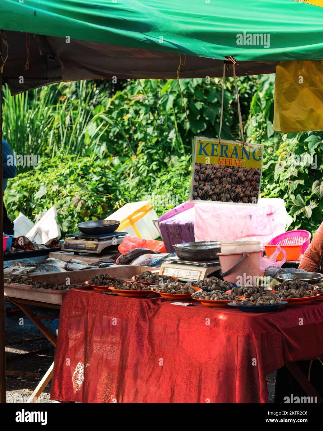 Ein Laden am Straßenrand. Stockfoto