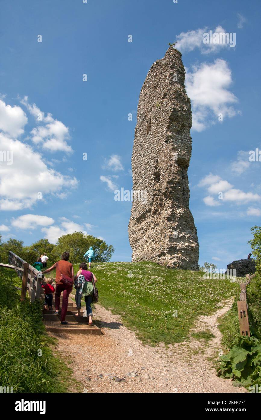 Brabber Castle Ruins, West Sussex Stockfoto