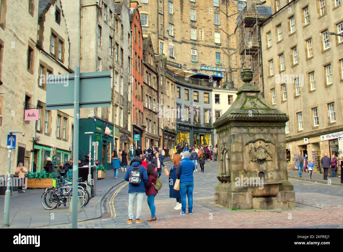 Victoria street Edinburgh Stockfoto