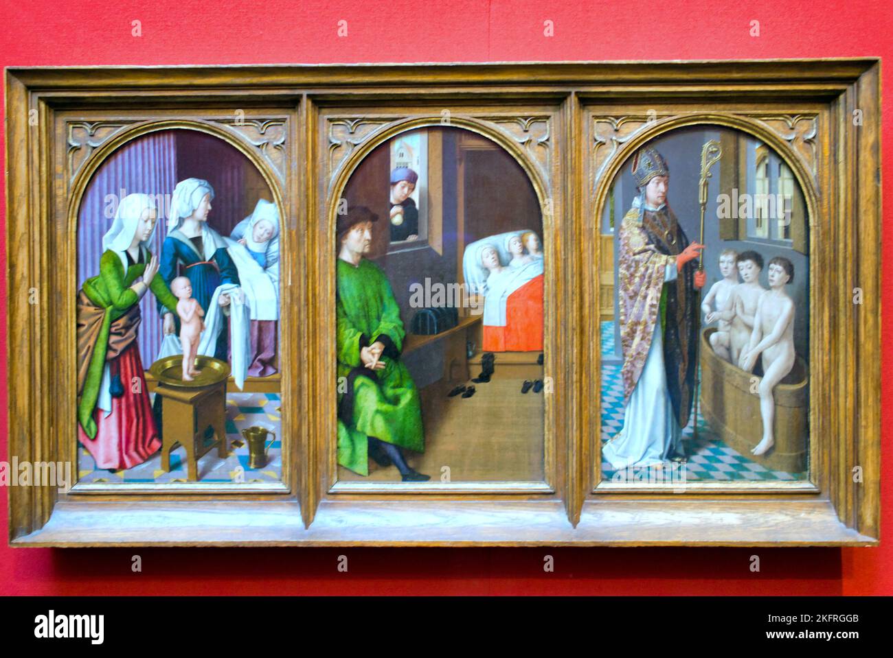 Three Legends of Saint Nicholas von David gerard Scottish National Gallery Stockfoto