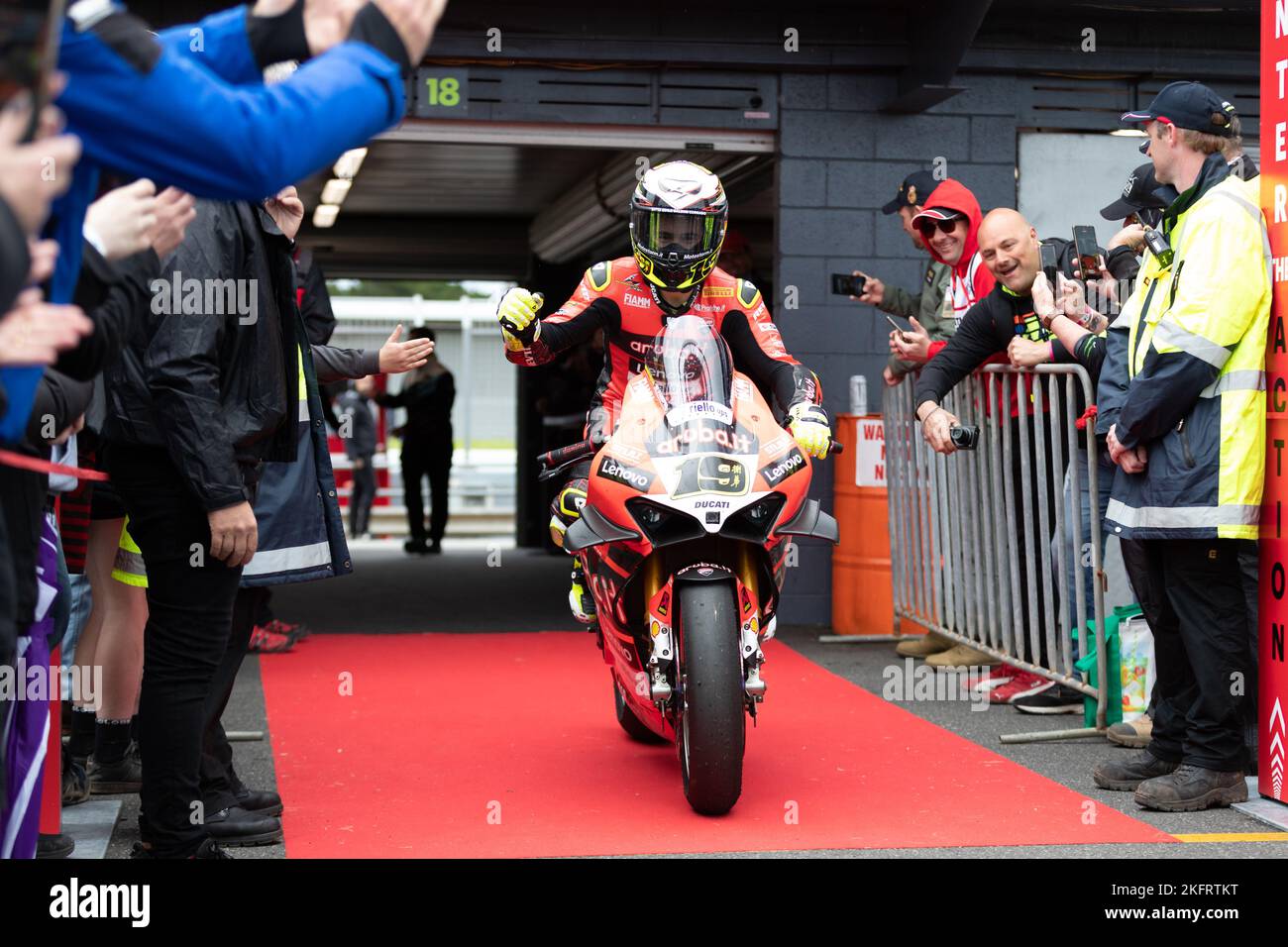 PHILLIP ISLAND, AUSTRALIEN - 20. NOVEMBER: Während der FIM World Superbike Championship 2022 auf dem Phillip Island Circuit am 20. November 2022 in Philli Stockfoto