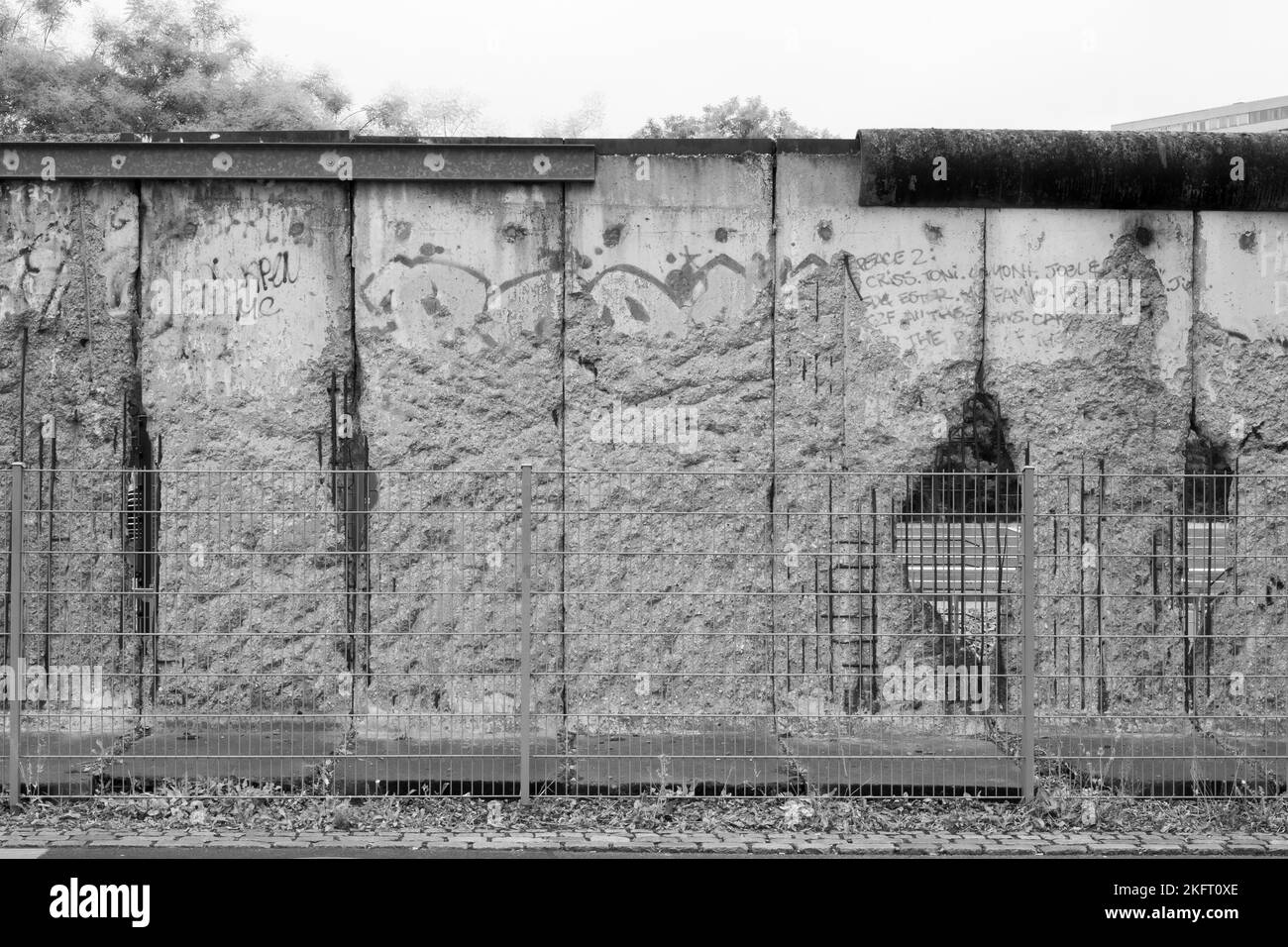 Mauerreste, Topographie des Terrors, Dokumentationszentrum, Berlin, Deutschland, Europa Stockfoto