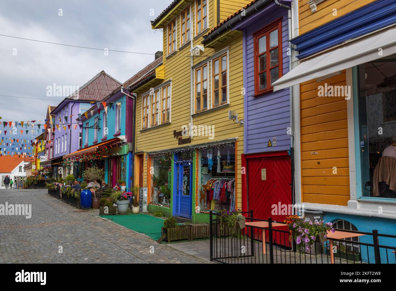 Stavanger Altstadt, Norwegen, Europa Stockfoto