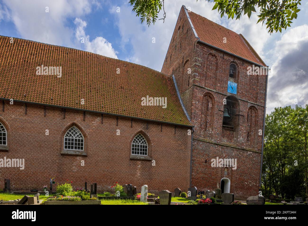 Schiefer Turm der Welt in Suurhusen, Ostfriesland, Niedersachsen, Deutschland, Europa Stockfoto