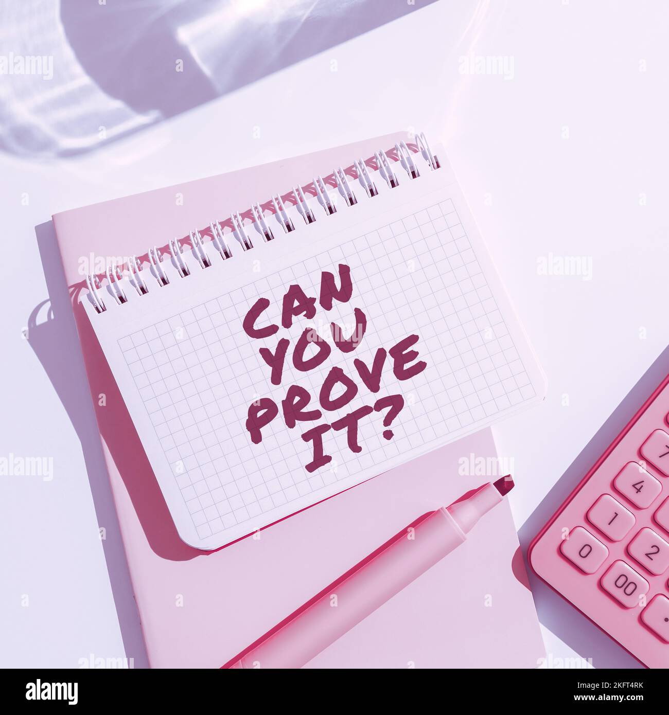 Inspiration zeigt das Schild Can You Beweisen IT. Ein Wort dafür, jemanden um Beweismittel oder ein Genehmigungsverfahren zu bitten Stockfoto